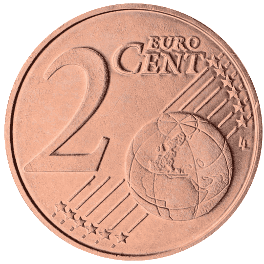 2 cent coin reverse