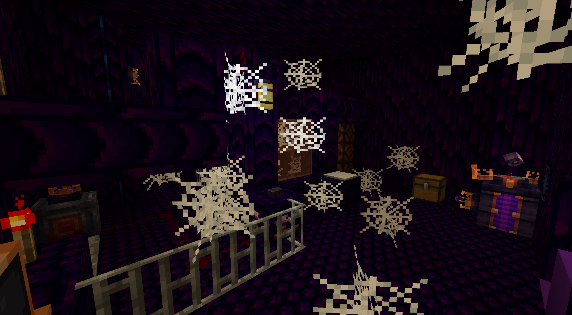 An abandoned laboratory, full of cobwebs