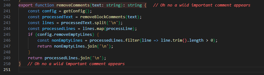 View removed comments