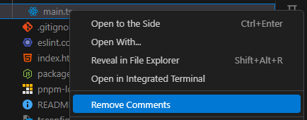 Remove Comments from File
