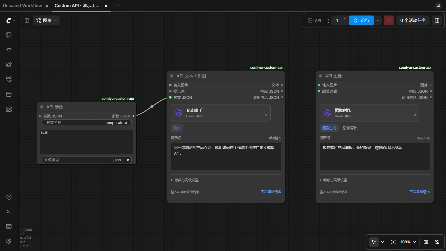 ComfyUI 中的 API 工作流