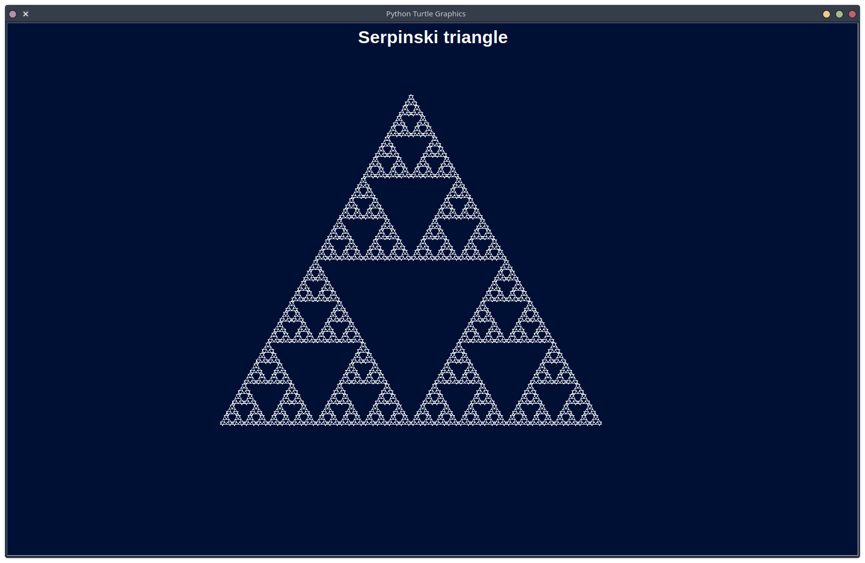 Serpinski triangle