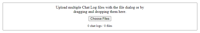 Chat Log Upload Area