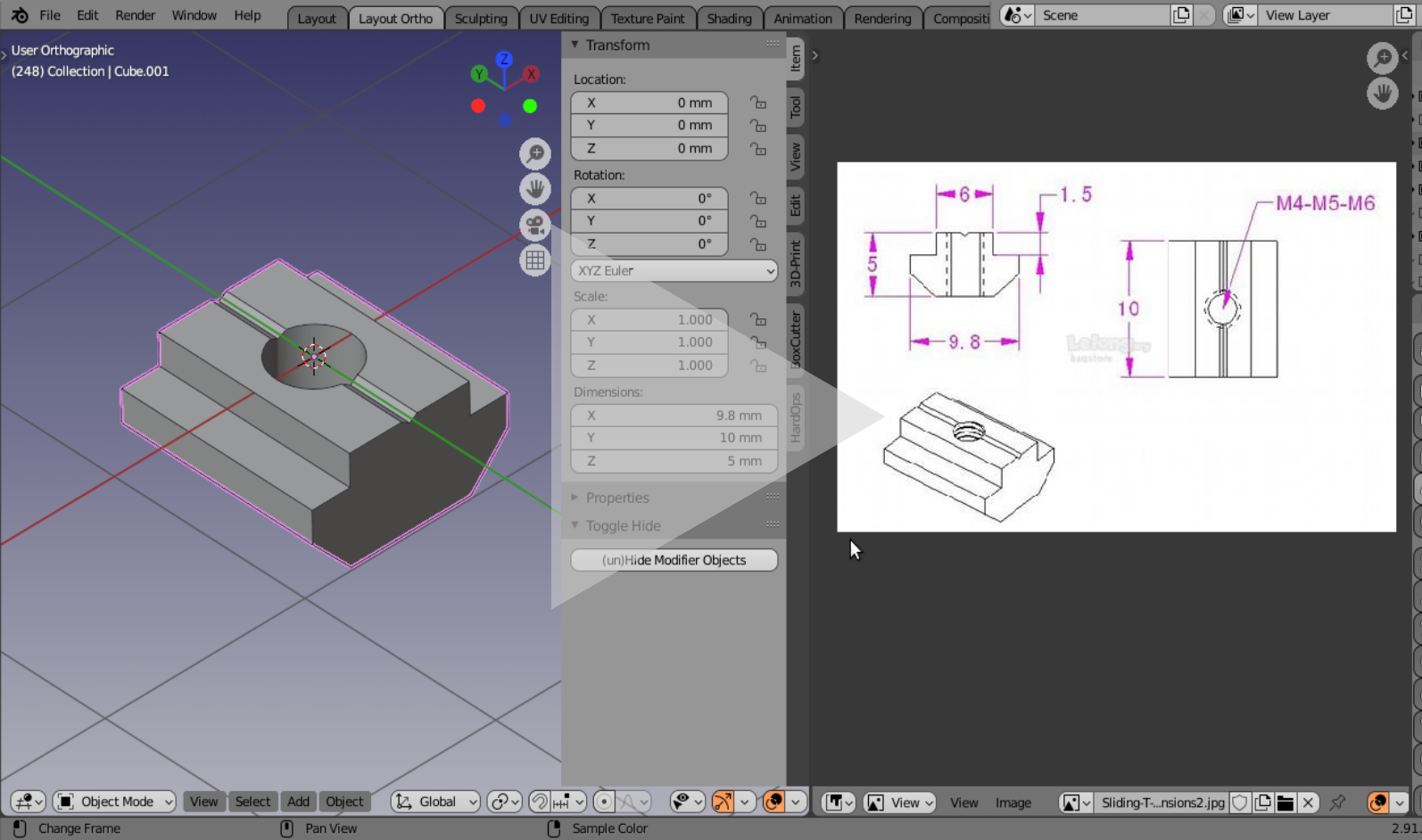 CAD Mesh Dimensions Video Preview