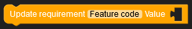 Update requirement by code block