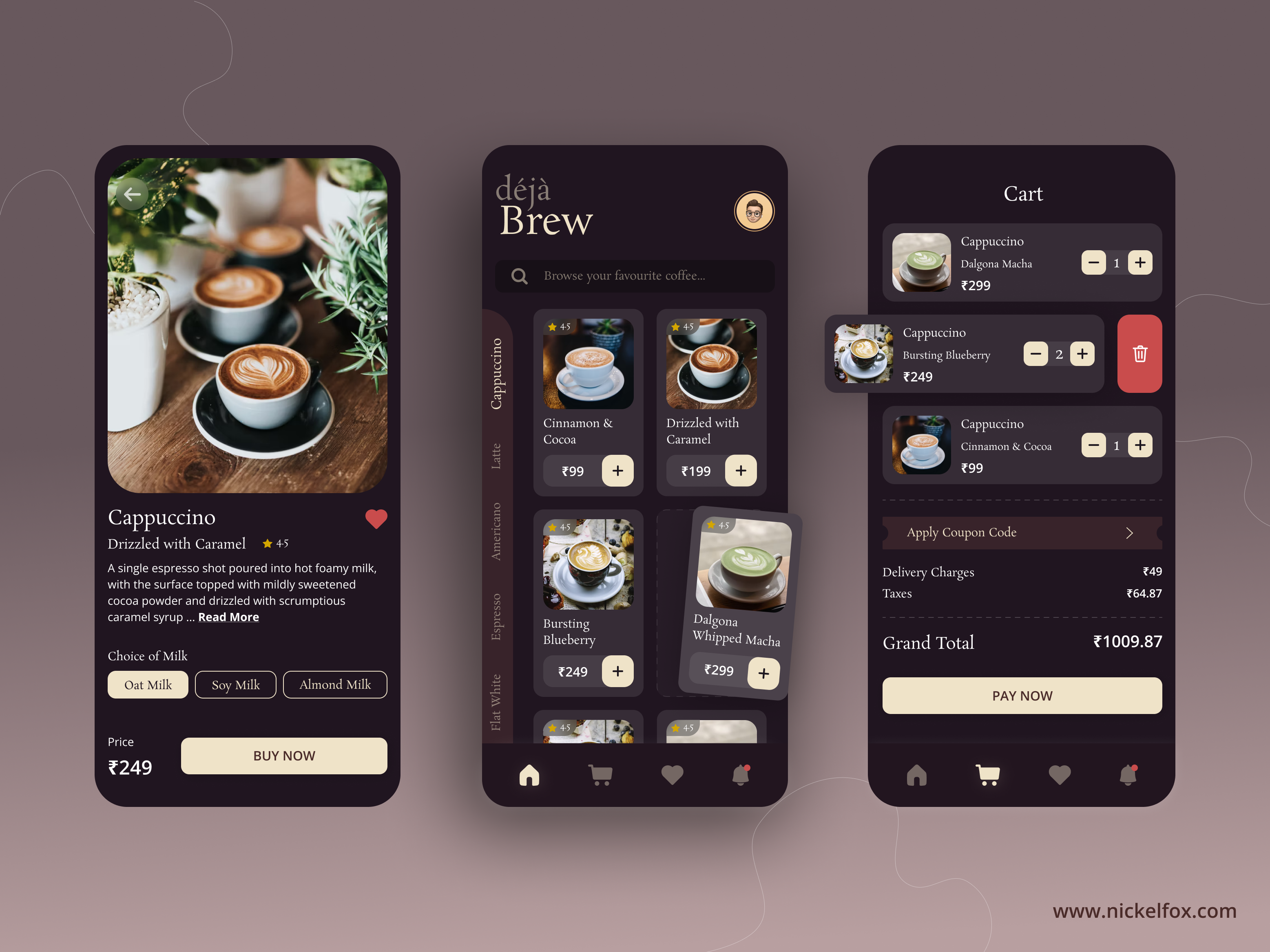 Coffee Delivery Layout Image