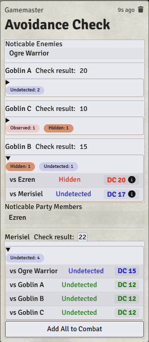 Avoidance Check