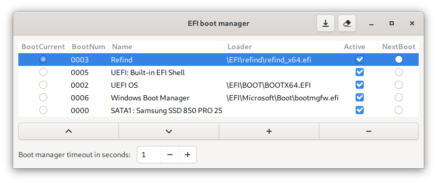 refind boot manager line editor