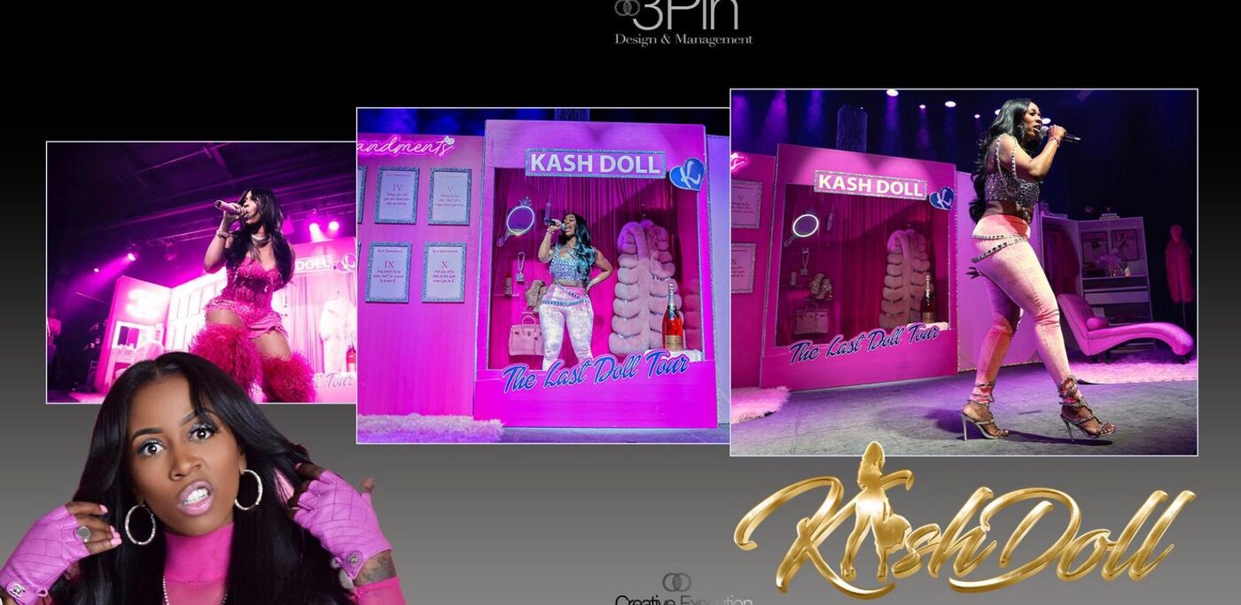 Kash Doll Basehold headline tour set design