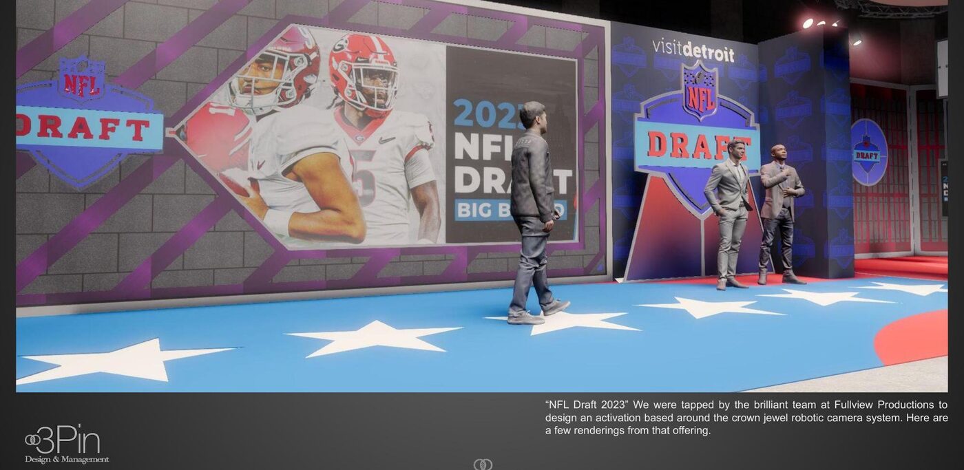 NFL Draft 2023 activation rendering