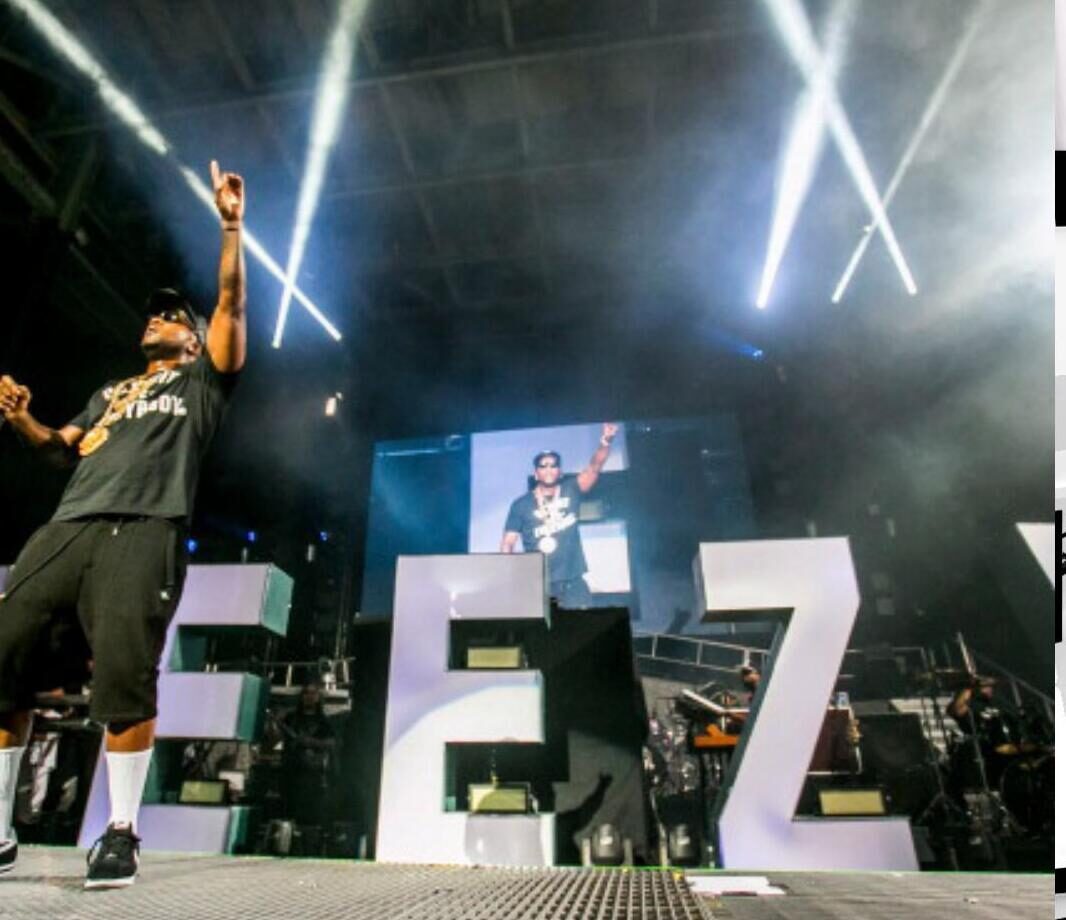 Young Jeezy custom channel letter stage set