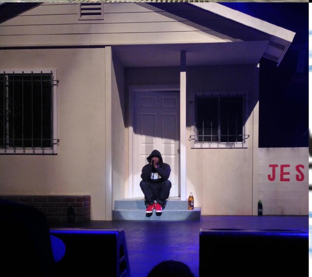 Theatrical set design, house facade