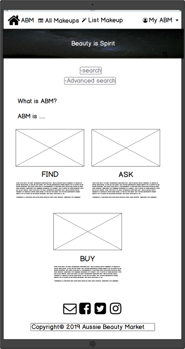 Marketplace - Wireframes