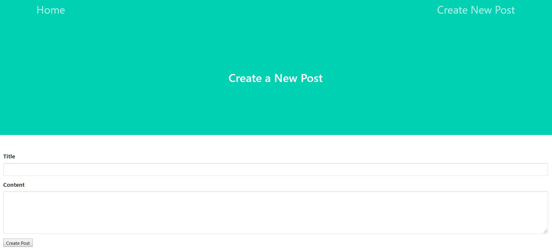 Create a New Post