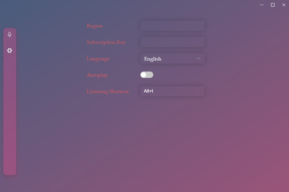 Setting Page