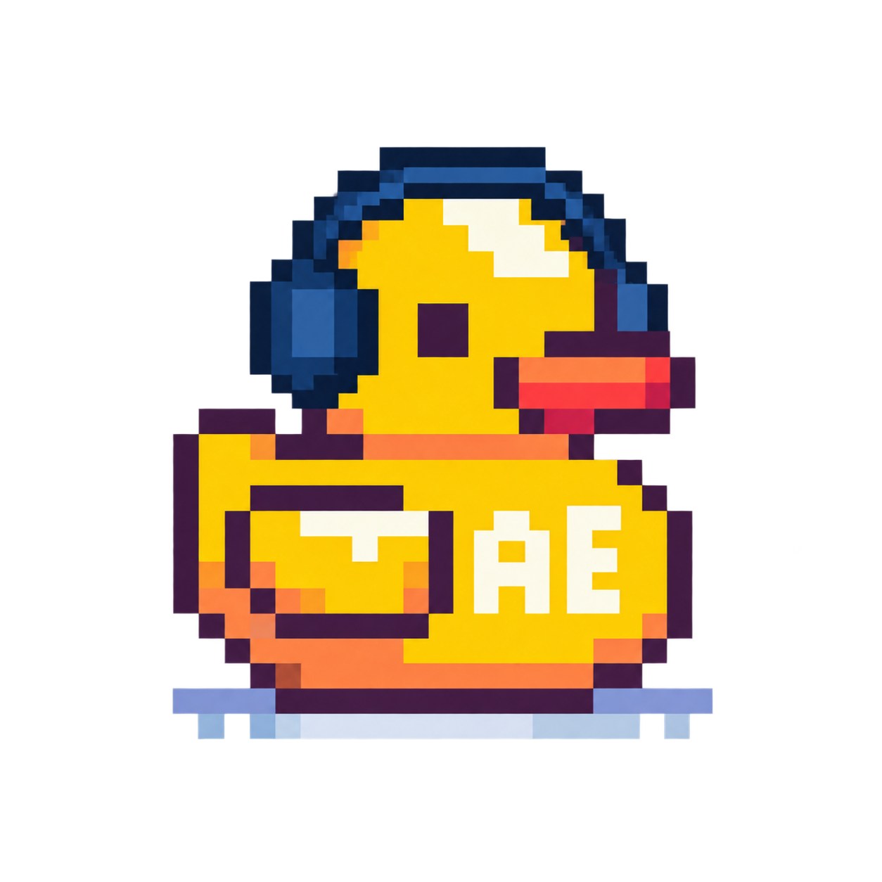REST pixel duck logo