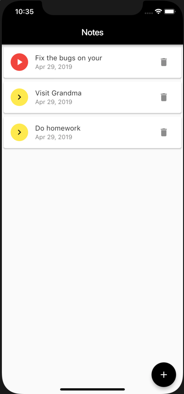 Flutter Note Keeper App