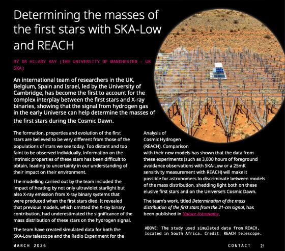 CONTACT magazine -- REACH feature (issue 19)
