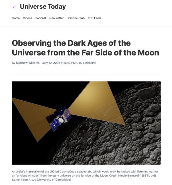 Observing the Dark Ages of the Universe from the far side of the Moon