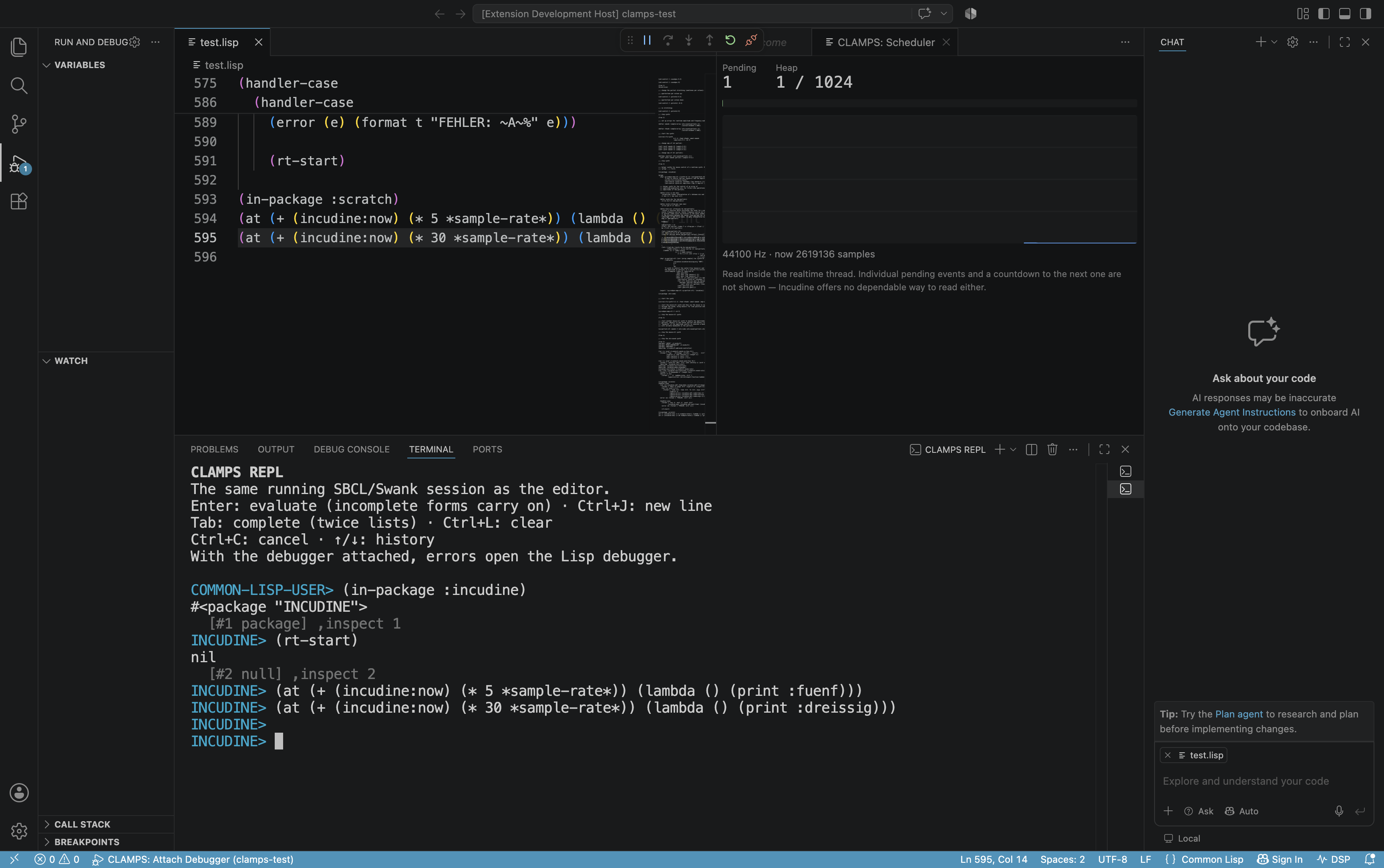 Scheduler status