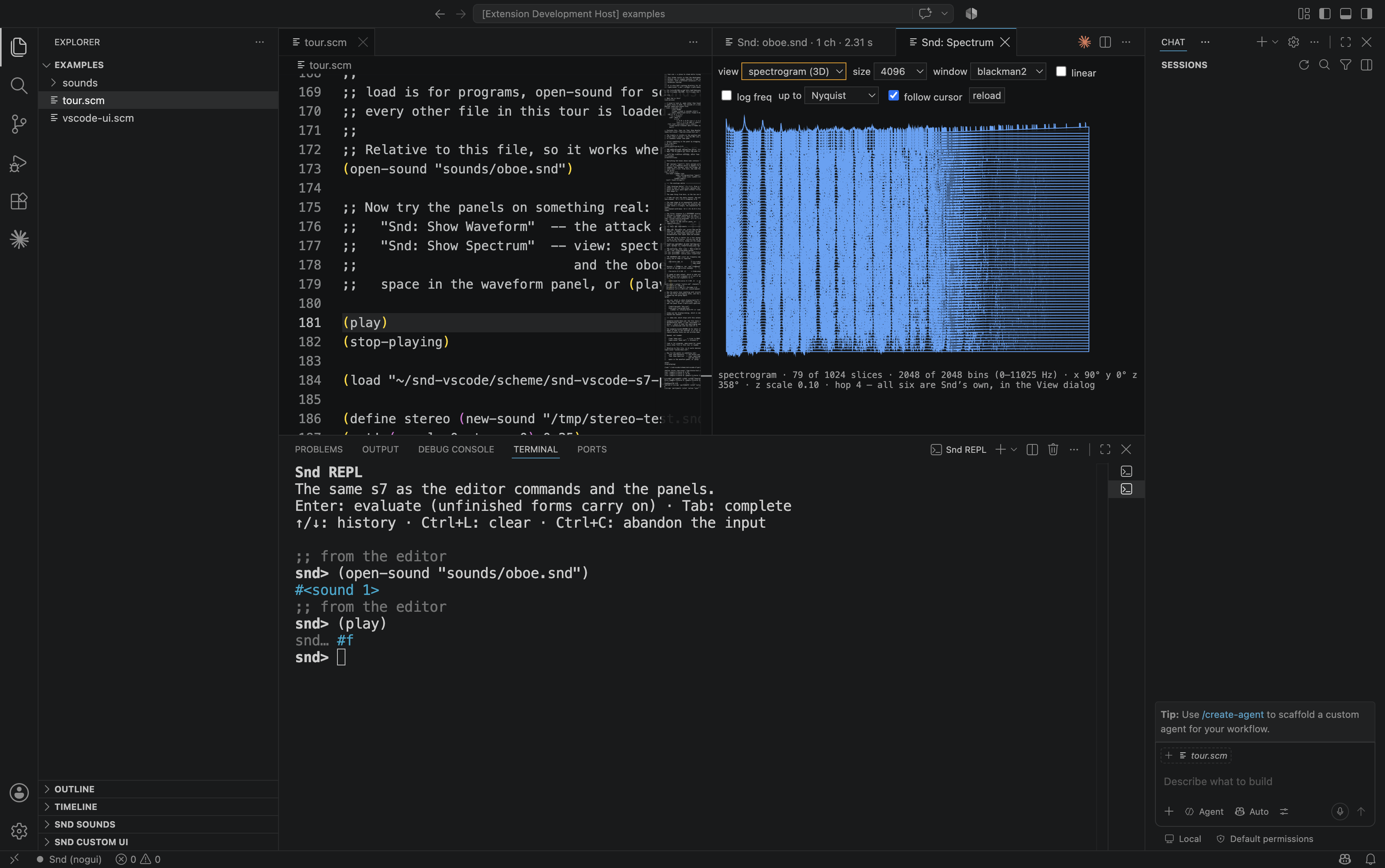 The 3D spectrogram