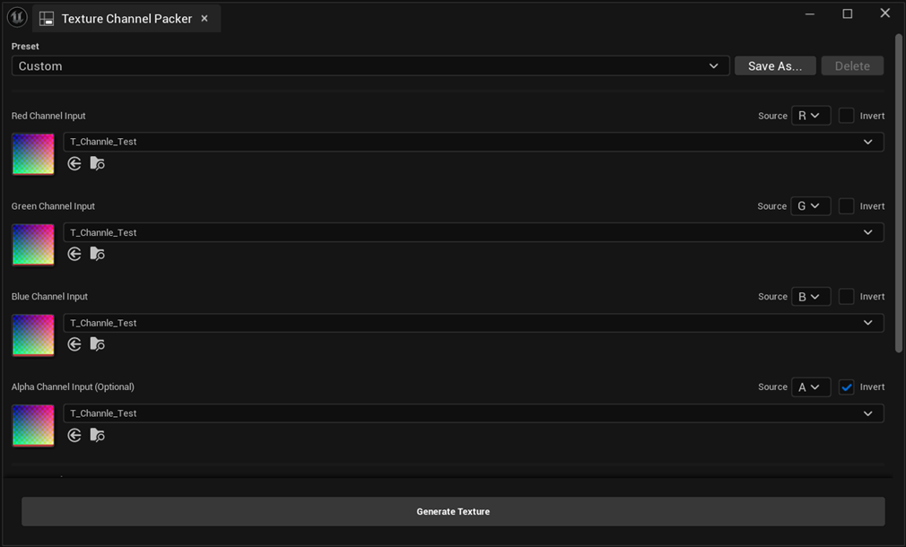 TextureChannelPacker screenshot