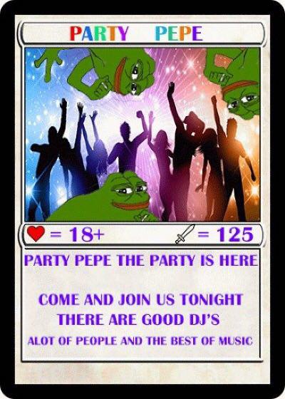 10xPARTYPEPE Historic NFT from 2016 [10/950]
