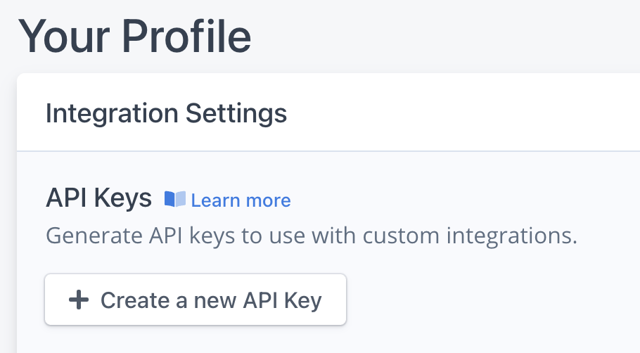 Create Emerge API Key