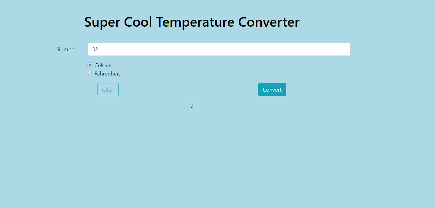 Fahrenheit to Celsius