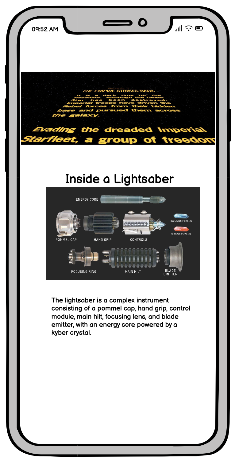 Original mobile wireframe