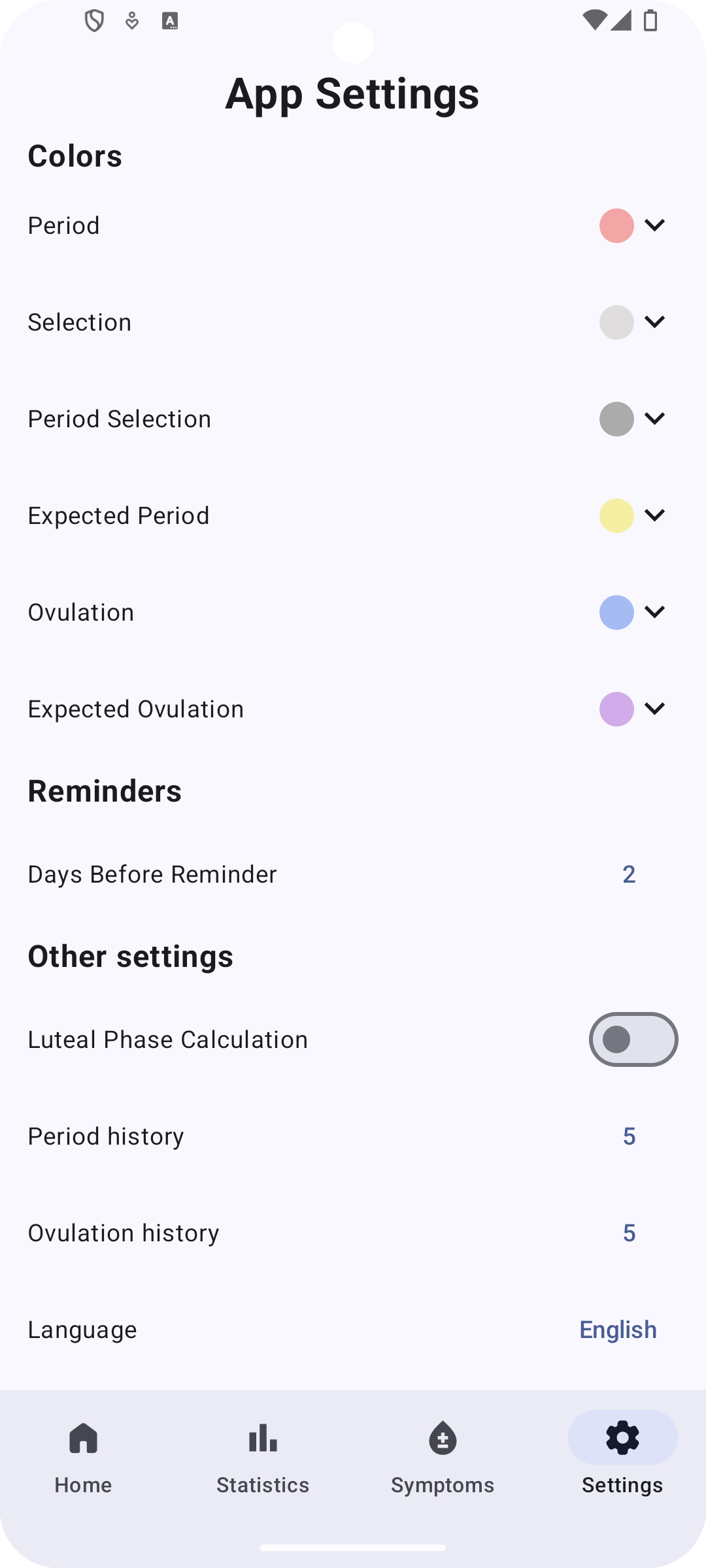Screenshot 4 of Mensinator — opens full size