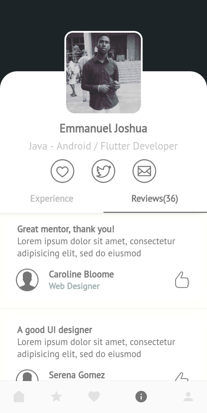 Developer UI/Experiences