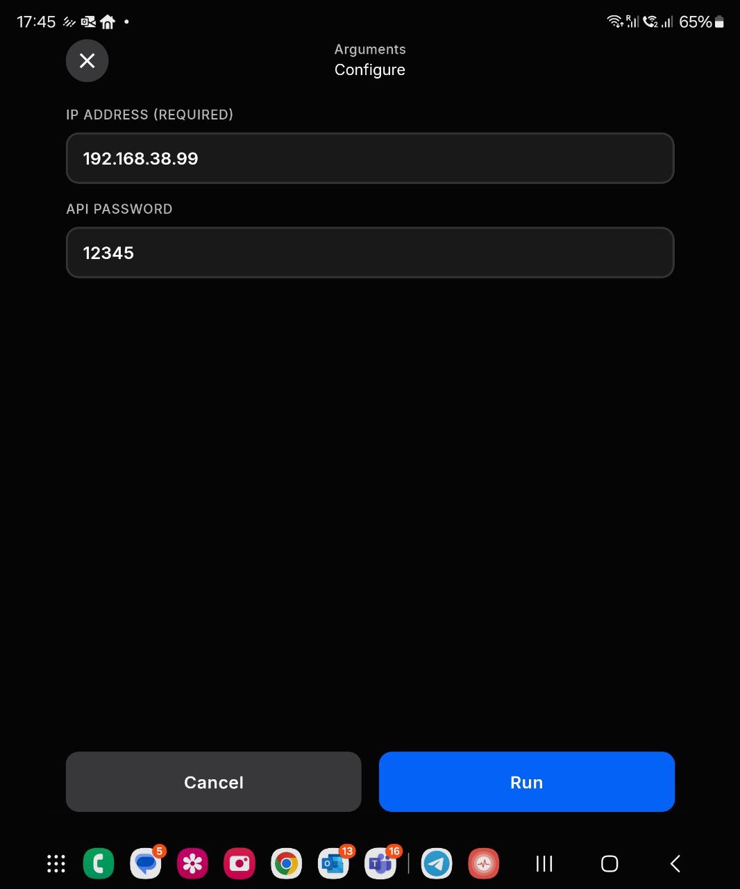 Shelly Plus 2PM Blueprint Configuration Settings