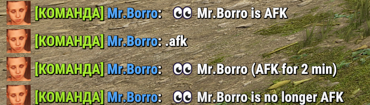 Команда .afk