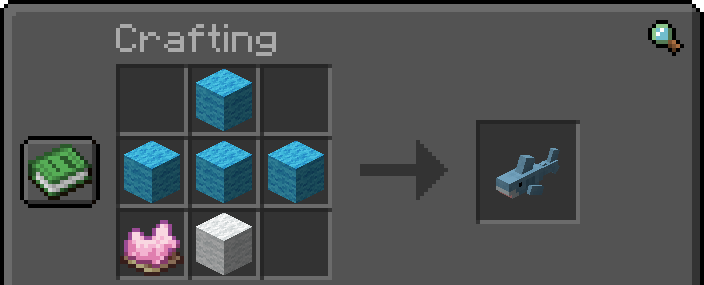 Crafting recipe for Blåhaj