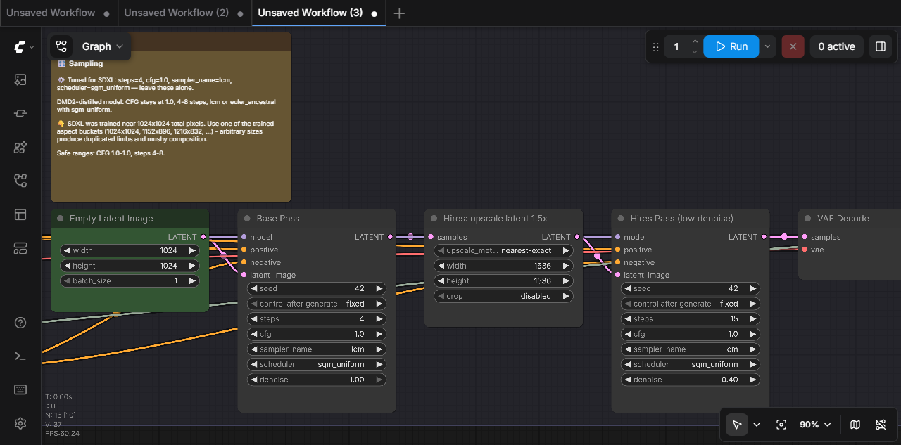 Model-aware guidance notes and tuned settings