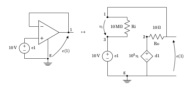 Voltage buffer circuit diagram