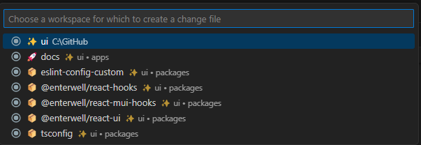 Image showing the workspace prompt