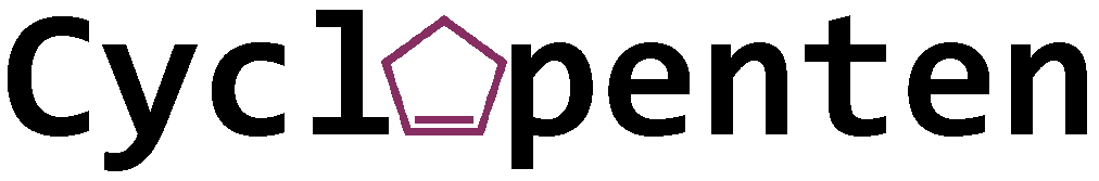 Shows Cyclopenten Logo.