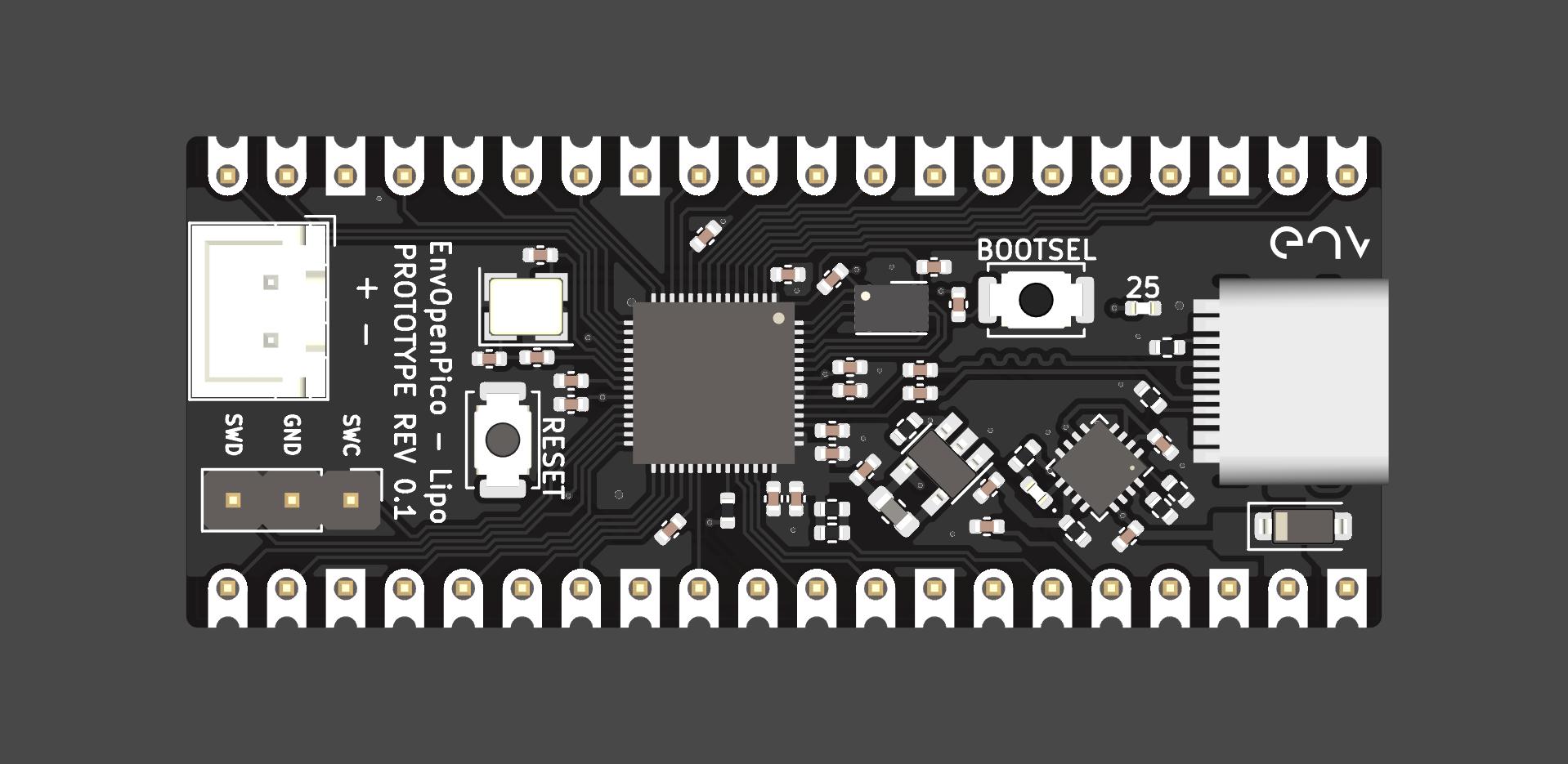 RP2040 Minimal Design Example, from the project README