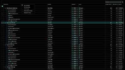 Tree List (Dark Theme)