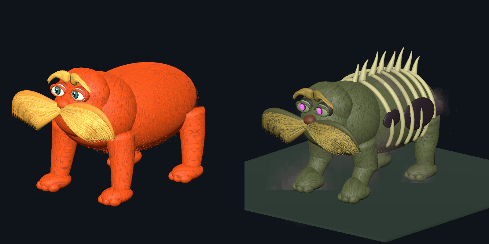 Living and undead Lox Lorax replacements
