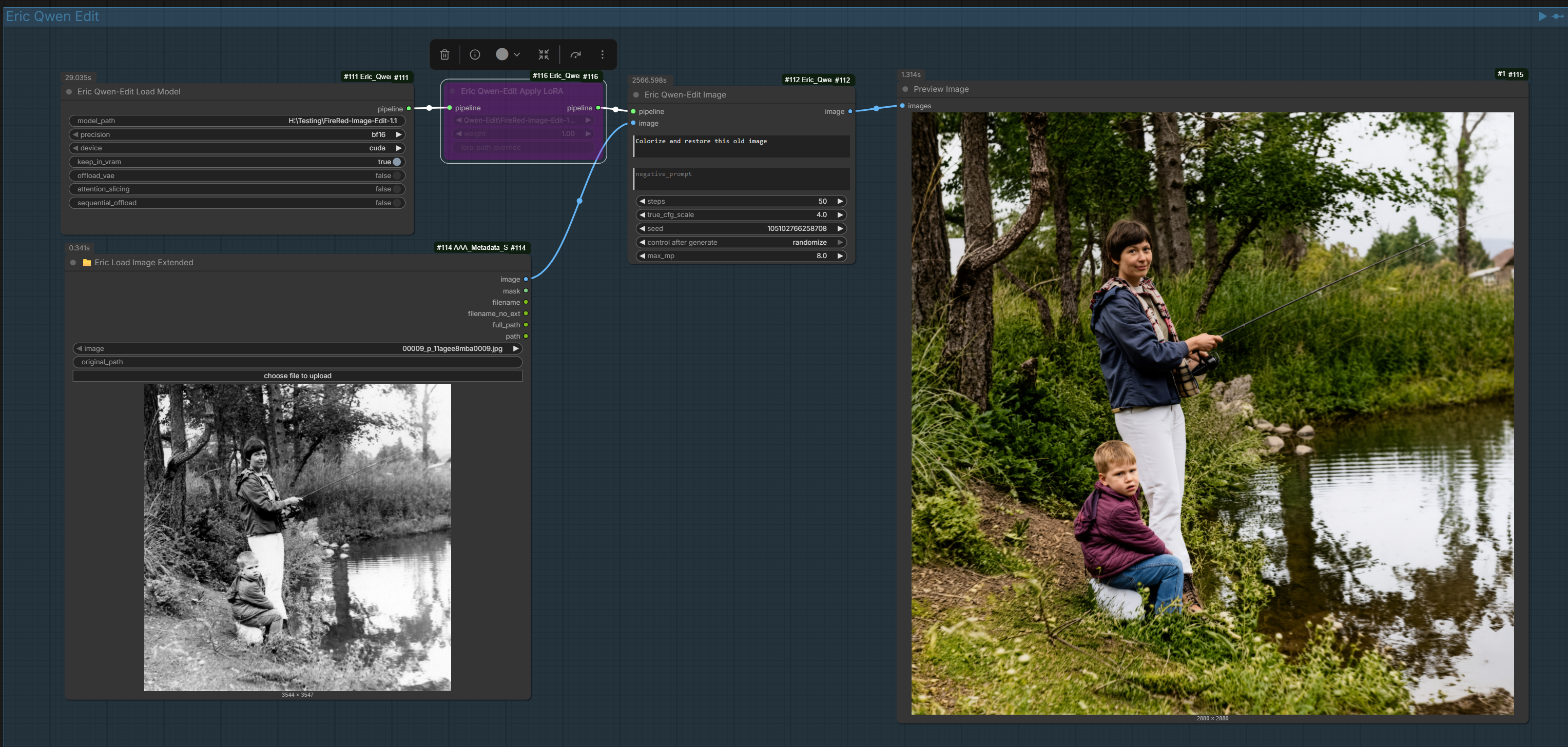 8 MP image editing in just a few nodes