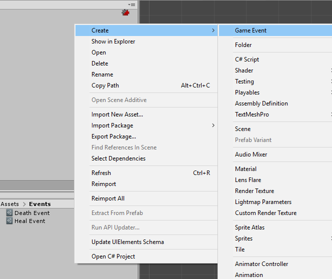 Creating a new GameEvent