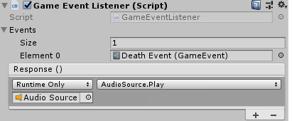 GameEventListener triggering the play method