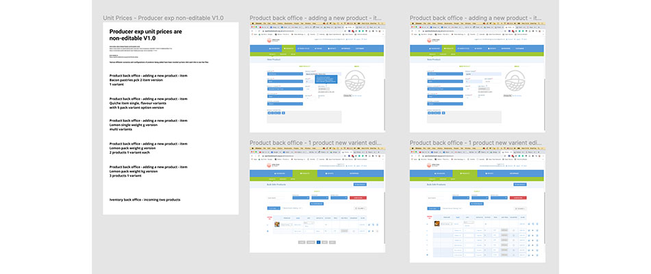 Open Food Network quantity and unit prices admin backend