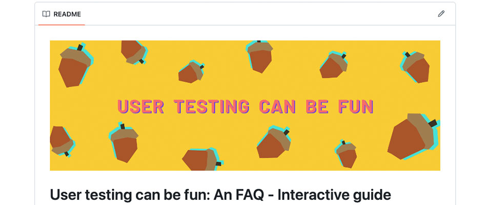 Usertesting can be fun banner art from repo