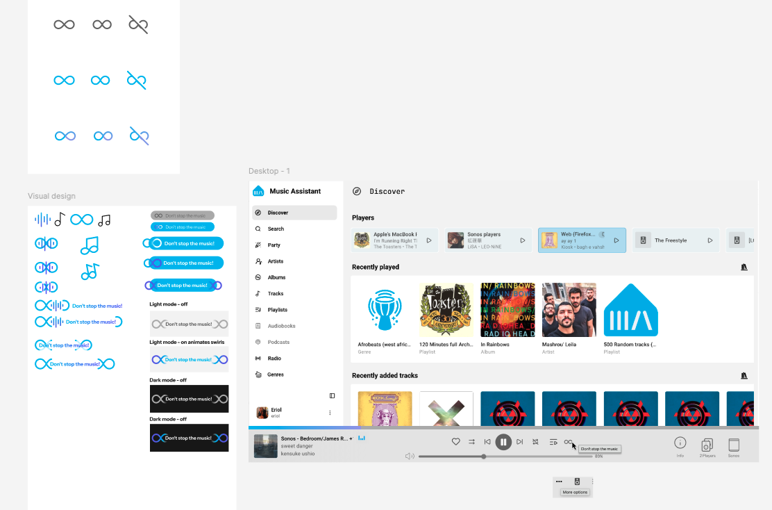 Early visual design ideas for autoplay