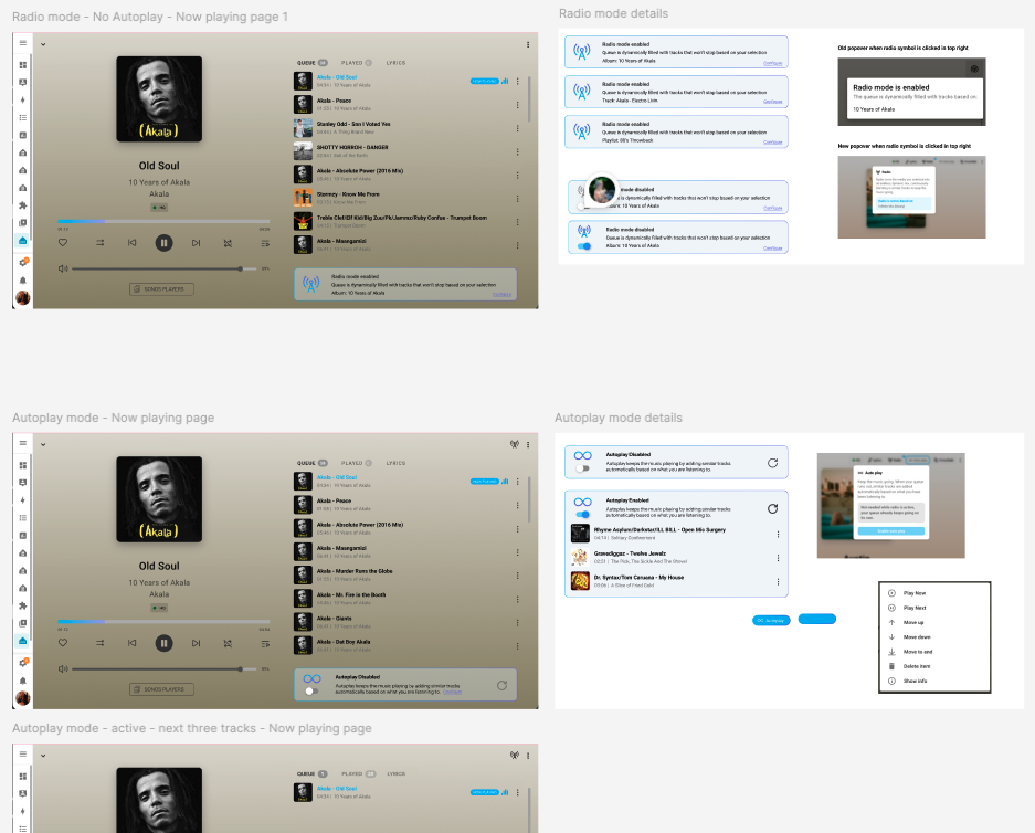 Implementation close UX/UI design ideas for autoplay