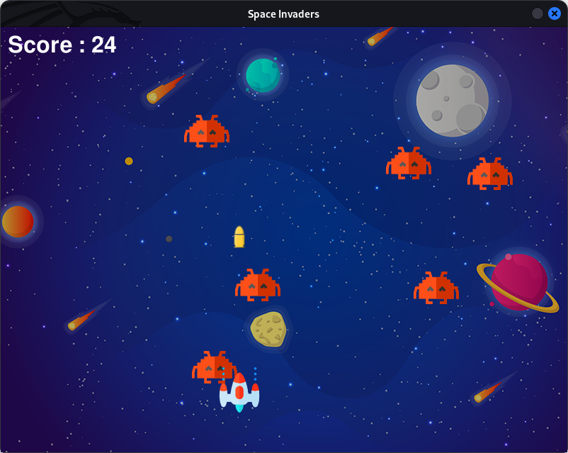 space invaders demo screenshot